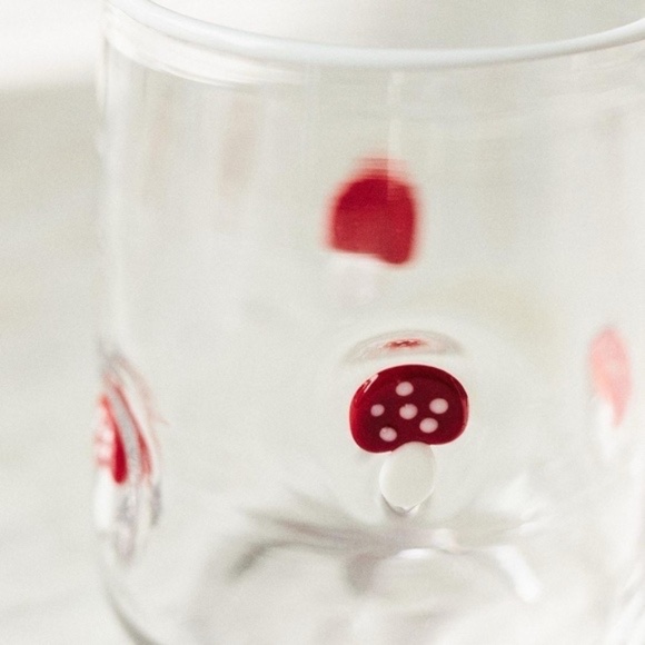 NWT Anthropologie Icon Juice Glass Mushroom - Picture 2 of 2